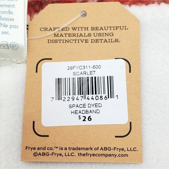 Frye and Co. Space Dyed Knit Headband Color Scarlet - Picture 6 of 8